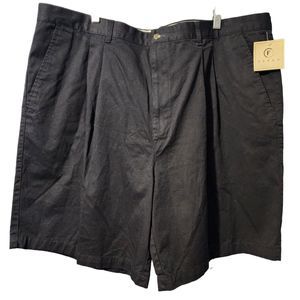 Farah Mens Cotton Rich Black Chino Shorts Bassett  Size 46 Waist New